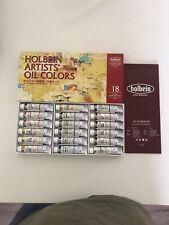 holbein artists oil colors 18 color assortment set 10 ml h913 multicolored  picture