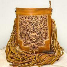 American Darling Brown Cowhide With Leather Crossbody ADBG256TAW picture