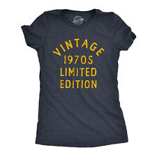 Womens Vintage 1970s Limited Edition T Shirt Funny Cool 1970 Theme Classic Tee picture