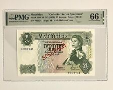 Mauritius Franklin Mint 25 Rupees P#32bCS1 ND (1978) Specimen PMG 66 EPQ Gem Unc picture