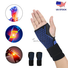 Wrist Hand Support Brace Carpal Tunnel Sprain Arthritis Gym Sports Right / Left picture