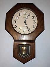 Vintage Howard Miller Octagon Wall Clock 612-709 21