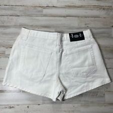 2000s L.e.i. Deadstock White Denim Mini Shorts Womens Size 30 picture