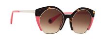 Wow Super Nova 2 Tortoise & Pink Round Cat Eye 0050 Sunglasses 52-19-145 Paris  picture