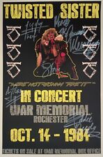 1984 Twisted Sister concert poster Wall Art Print size 10x16in facsimile signed picture