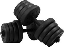 66 LB Weight Dumbbell Set Adjustable Cap Gym Home Barbell Plates Body Workout picture