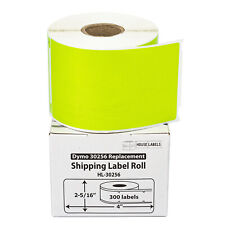 DYMO LW 30256-R REMOVABLE GREEN ; 1-50 Rolls of 300 - Large Shipping Labels -  picture