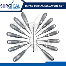 15 Pcs Dental Elevators Extraction Surgical Instruments Stainless German Grade picture