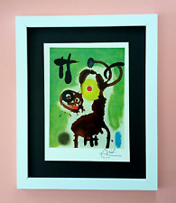 JOAN MIRO  + BEAUTIFUL 1962 SIGNED PRINT + FRAMED + BUY IT NOW picture