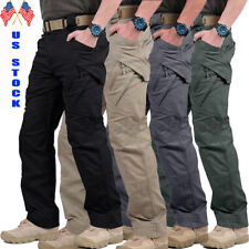 US Men Tactical Cargo Pants Soldier Straight-fit Work Combat Trousers Outdoor A picture