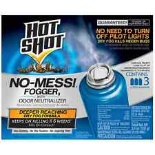 Hot Shot No-Mess Fogger W/Odor Neutralizer 1.2oz Cans, 3 Pack, Kills Bugs picture