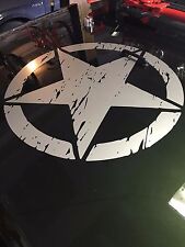 Distressed Army Star decal large 20