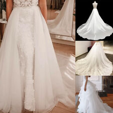 Detachable Skirt Train For Wedding Dresses Lace Tulle 4 Layer White Ivory Custom picture