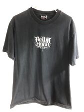 Vintage Rollin Hard Black T Shirt Large 