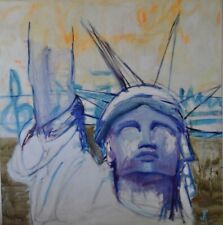 Anne Deon Acrylic And Oil On Canvas Liberty (Freedom) 72”x72” picture