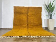 Vintage Beni Ourain Rug Moroccan Berber Yellow Rug Handmade Wool Boho Rug picture