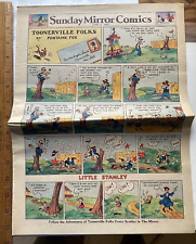 1932 Sunday Mirror Color Comics Section. Disneys Bucky Bug; Mickey Mouse; Tarzan picture