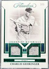 2023 Panini Flawless Legendary Emerald Dual Patch 2/5 Charlie Gehringer #LM-CG picture