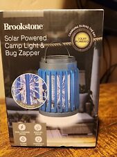 Brookstone USB + Solar Powered Bug Zapper + Camping Light - Four Light Modes New picture