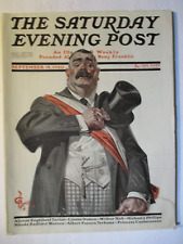 J.C. Leyendecker  saturday evening post 1920 complete magazine mayor with tophat picture