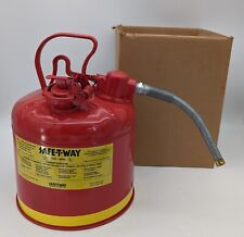 BRAND NEW OLD STOCK SAFE-T-WAY 3 Gallon SAFETY GAS FUEL CAN  TYPE II NFPA 30 picture