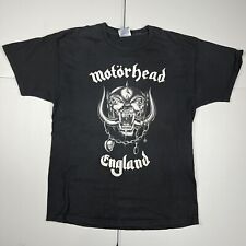 Vintage Y2K Motörhead Motorhead England Graphic Metal Band Tee T Shirt Black L picture