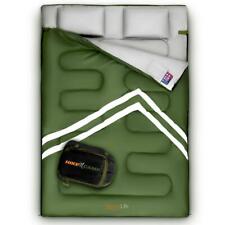 SereneLife Double Sleeping Bag For Camping w/ Two Pillows & bag, Lightweight picture