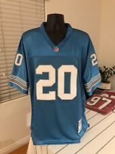 barry sanders Detroit Lions 1996 Throwback jersey  blue men's size stitched picture