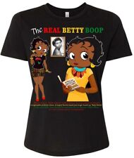 BETTY BOOP T-SHIRT, 2024. THE REAL ESTHER JONES. BLACK BETTY BOOP TEE SHIRT. picture
