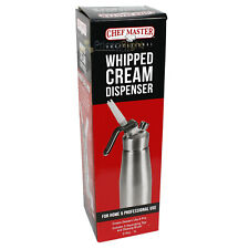 Chef Master 2 Pint Whipped Cream Dispenser Professional Grade Stainless Steel picture