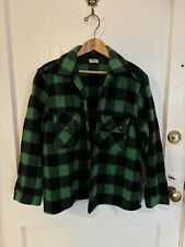 Vintage 1950s Buffalo Plaid Green Jacket - Minnesota Woolen - Medium / Large picture