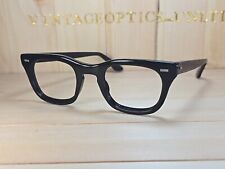 Halo Vintage Military Issue Hornrimmed Eyeglasses Frame. Mint Condition. Glass. picture