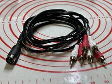 Male DIN to Male RCA (Phono) Cable 3ft For a/d/s/ Amplifiers & Crossovers SQ ADS picture