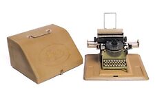 Vintage GSN Gescha Junior Toy Mini Typewriter + Case, Dial Type, West Germany picture