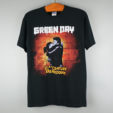 Vintage Green Day 21 St Century Breakdown Black T-Shirt Cotton Unisex Tee S-5XL picture