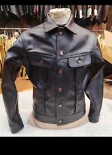Lost Worlds Trucker Lee 101-J style BLK,Horsehide Leather Jacket SIZE: 42 ,4.5oz picture