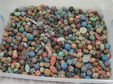 4 Pounds Assorted India Handmade Clay Beads Wholesale Bulk Lot (TPF-65) picture