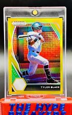 9/10 GOLD Tyler Black Prizm 2021 Panini Prizm Draft Picks #PDP33 Brewers Rookie picture