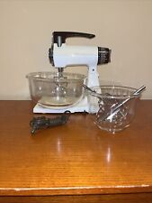 ***TESTED*** Vintage Sunbeam Mixmaster 12 Speed, 2 Bowls, Hooks, Beaters picture