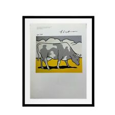 Roy Lichtenstein Signed Print - Cow Triptych, 1974 - Limited Edition,Pop Art picture