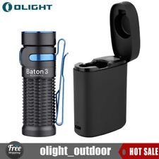 Olight Baton 3 -Premium Edition LED Rechargeable EDC Flashlight 1200 Lumen Black picture