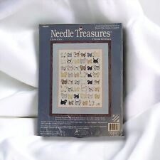 Needle Treasures, I LOVE CATS, Counted Cross Stitch Kit, #04640, New, USA Made picture