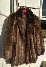 Thomas E. McElroy  Beaver Fur Coat Size M picture