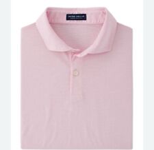 PETER MILLAR Crown Crafted Journeyman Polo Shirt Pink Pima Cotton Sz L NWT Golf picture