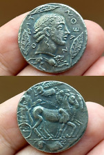 Wonderful Rare Ancient Roman Coin With King On Horse Image picture