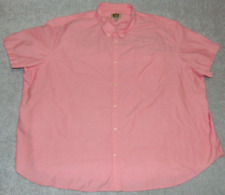 The Foundry Short Sleeve Mens Shirt 6XL Cotton Solid Red Pocket Easy Care picture
