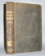 Antique Texas History Book Wild West Texan Santa Fe Expedition Indian Wars 1844 picture