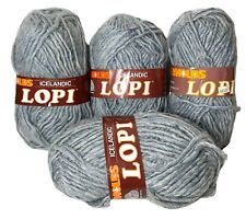 4-Skeins Reynolds Icelandic Lopi Pure Wool Light Blue Gray 3.5 Oz. New picture