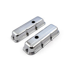 Chevy 173 2.8L V6 Chrome Steel Valve Covers - Short w/ Hole picture
