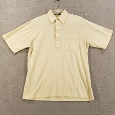 Vintage Sahara Shirt Mens Medium Light Yellow Pullover Short Sleeve Vtg picture